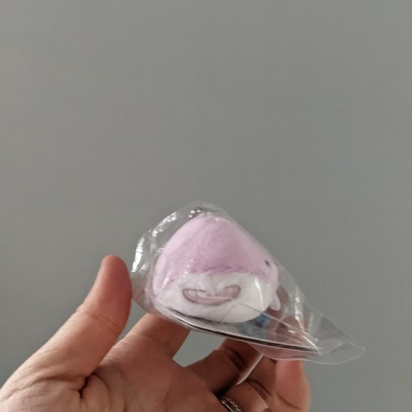 San-x Jinbesan Purple Shark Friend Keychain Plush - Picture 2 of 4